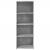 Dulap înalt, gri beton, 45x41x124 cm, lemn prelucrat GartenMobel Dekor