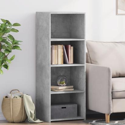 Dulap înalt, gri beton, 45x41x124 cm, lemn prelucrat GartenMobel Dekor