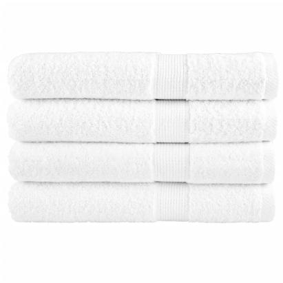 Prosoape de saună premium 4 buc alb 80x200cm 600gsm 100% bumbac GartenMobel Dekor