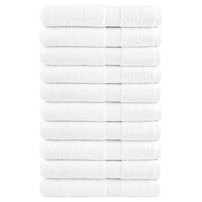 Prosoape saună premium 10 buc alb 80x200cm 600gsm 100% bumbac GartenMobel Dekor