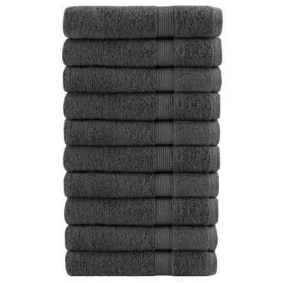Prosoape de saună 10 buc antracit 80x200 cm 600 gsm 100% bumbac GartenMobel Dekor