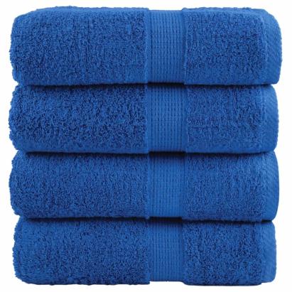 Prosoape premium 4 buc., albastru 30x30 cm, 600 gsm 100% bumbac GartenMobel Dekor