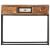 Masă consolă, auriu, 90 x 30 x 75 cm, lemn masiv reciclat GartenMobel Dekor