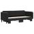 Pat de zi cu extensie, negru, 90x200 cm, catifea GartenMobel Dekor
