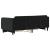 Pat de zi cu extensie și sertare, negru, 90x200 cm, catifea GartenMobel Dekor