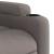 Fotoliu rabatabil electric, gri taupe, material textil GartenMobel Dekor