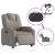 Fotoliu rabatabil electric, gri taupe, material textil GartenMobel Dekor