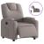Fotoliu rabatabil electric, gri taupe, material textil GartenMobel Dekor