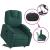 Fotoliu electric rabatabil cu ridicare, verde închis, textil GartenMobel Dekor