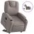 Fotoliu electric rabatabil cu ridicare, gri taupe, textil GartenMobel Dekor