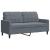 Set de canapele cu perne, 3 piese, gri închis, catifea GartenMobel Dekor