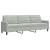 Set de canapele cu perne, 2 piese, gri deschis, catifea GartenMobel Dekor