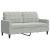 Set de canapele cu perne, 2 piese, gri deschis, catifea GartenMobel Dekor