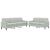 Set de canapele cu perne, 2 piese, gri deschis, catifea GartenMobel Dekor