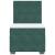 Pat box spring cu saltea, verde închis, 90x190 cm, catifea GartenMobel Dekor