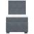 Pat box spring cu saltea, gri închis, 90x200 cm, catifea GartenMobel Dekor