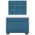 Pat box spring cu saltea, albastru, 90x200 cm, catifea GartenMobel Dekor