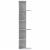 Raft colțar perete gri beton 36,5x36,5x140cm lemn prelucrat GartenMobel Dekor
