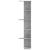 Raft colțar perete gri beton 36,5x36,5x140cm lemn prelucrat GartenMobel Dekor