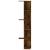 Raft colț perete stejar fumuriu 36,5x36,5x140cm lemn prelucrat GartenMobel Dekor