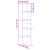 Raft colț perete stejar fumuriu 36,5x36,5x140cm lemn prelucrat GartenMobel Dekor