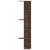 Raft colțar perete stejar maro 36,5x36,5x140cm lemn prelucrat GartenMobel Dekor