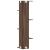 Raft colțar perete stejar maro 36,5x36,5x140cm lemn prelucrat GartenMobel Dekor