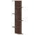 Raft colțar perete stejar maro 36,5x36,5x140cm lemn prelucrat GartenMobel Dekor