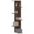 Raft colțar perete stejar maro 36,5x36,5x140cm lemn prelucrat GartenMobel Dekor