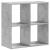 Bibliotecă, gri beton, 68,5x32x68,5 cm, lemn prelucrat GartenMobel Dekor