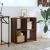 Bibliotecă, stejar maro, 68,5x32x68,5 cm, lemn prelucrat GartenMobel Dekor