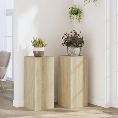 Suporturi de plante, 2 buc., stejar sonoma, 30x30x70 cm GartenMobel Dekor