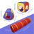 Cort de joaca 3 in 1 pentru copii, set 100 mingi multicolore, tunel, cort iglu, cub, poliester, 300x80x86 cm MultiMark GlobalProd