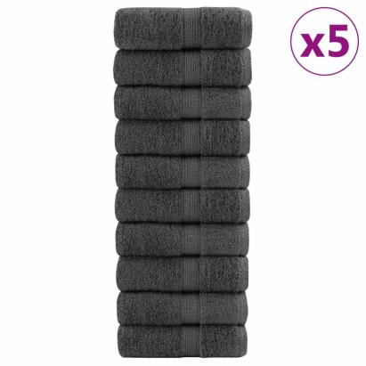 Prosoape premium 50 buc Antracit 30x50cm 600gsm 100% bumbac GartenMobel Dekor