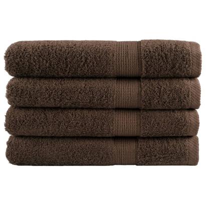 Prosoape de saună premium 4buc maro 80x200cm 600gsm 100% bumbac GartenMobel Dekor