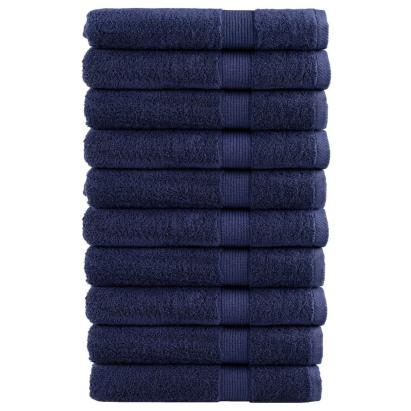 Prosoape premium 10buc bleumarin 100x200cm 600gsm 100% bumbac GartenMobel Dekor
