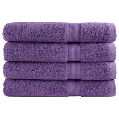 Prosoape premium 4 buc. violet 100x200 cm 600 gsm 100% bumbac GartenMobel Dekor