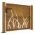 Poartă pentru grădină, 105x80 cm, oțel corten, model iarbă GartenMobel Dekor
