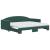 Pat de zi cu extensie și saltele verde închis 90x200 cm catifea GartenMobel Dekor
