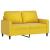 Set de canapele cu perne, 2 piese, galben, catifea GartenMobel Dekor