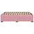Cadru de pat, roz, 140x200 cm, catifea GartenMobel Dekor