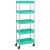 Cărucior de bucătărie 5 niveluri turcoaz 42x29x128 cm fier/ABS GartenMobel Dekor