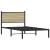 Cadru de pat din metal cu tăblie, stejar sonoma, 107x203 cm GartenMobel Dekor