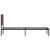Cadru de pat din metal cu tăblie, stejar maro, 107x203 cm GartenMobel Dekor