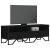 Dulap TV, negru, 122x34x41 cm, lemn prelucrat GartenMobel Dekor