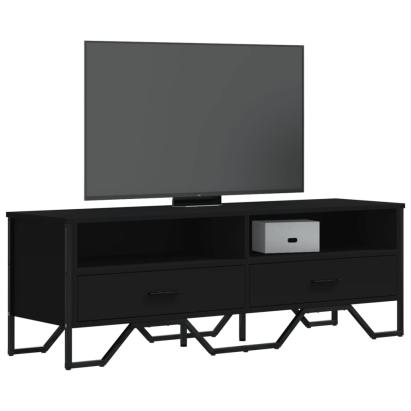 Dulap TV, negru, 122x34x41 cm, lemn prelucrat GartenMobel Dekor