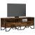 Dulap TV, stejar fumuriu, 122x34x41 cm, lemn prelucrat GartenMobel Dekor