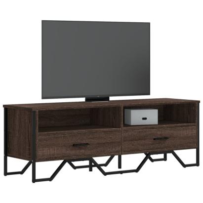 Dulap TV, stejar maro, 122x34x41 cm, lemn prelucrat GartenMobel Dekor