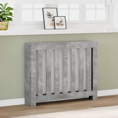 Mască pentru calorifer, gri beton, 104x20x82 cm, lemn prelucrat GartenMobel Dekor