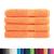 Prosoape premium 4 buc. portocaliu 100x200cm 600gsm 100% bumbac GartenMobel Dekor